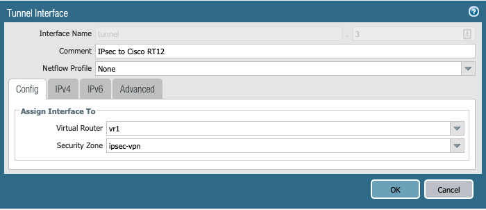 IPSec VPN between a Palo Alto Networks  Firewall and a Cisco Router