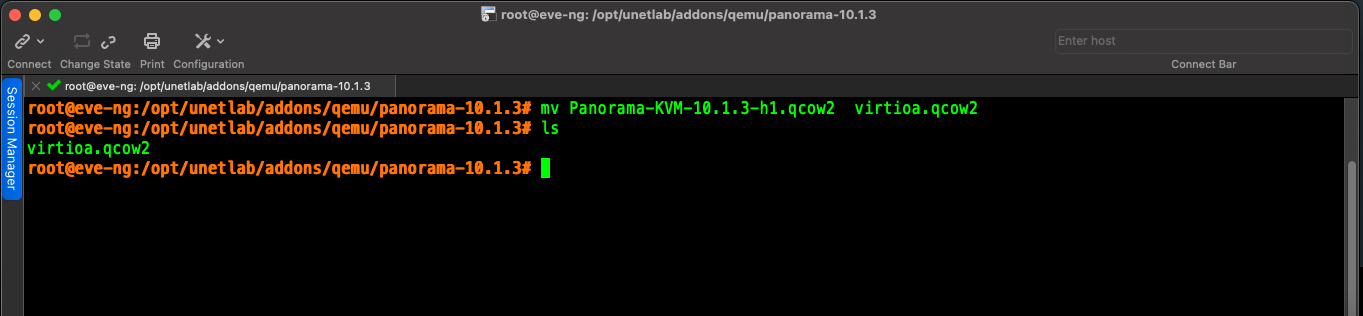 Deploying a Panorama KVM image to use with EVE-NG