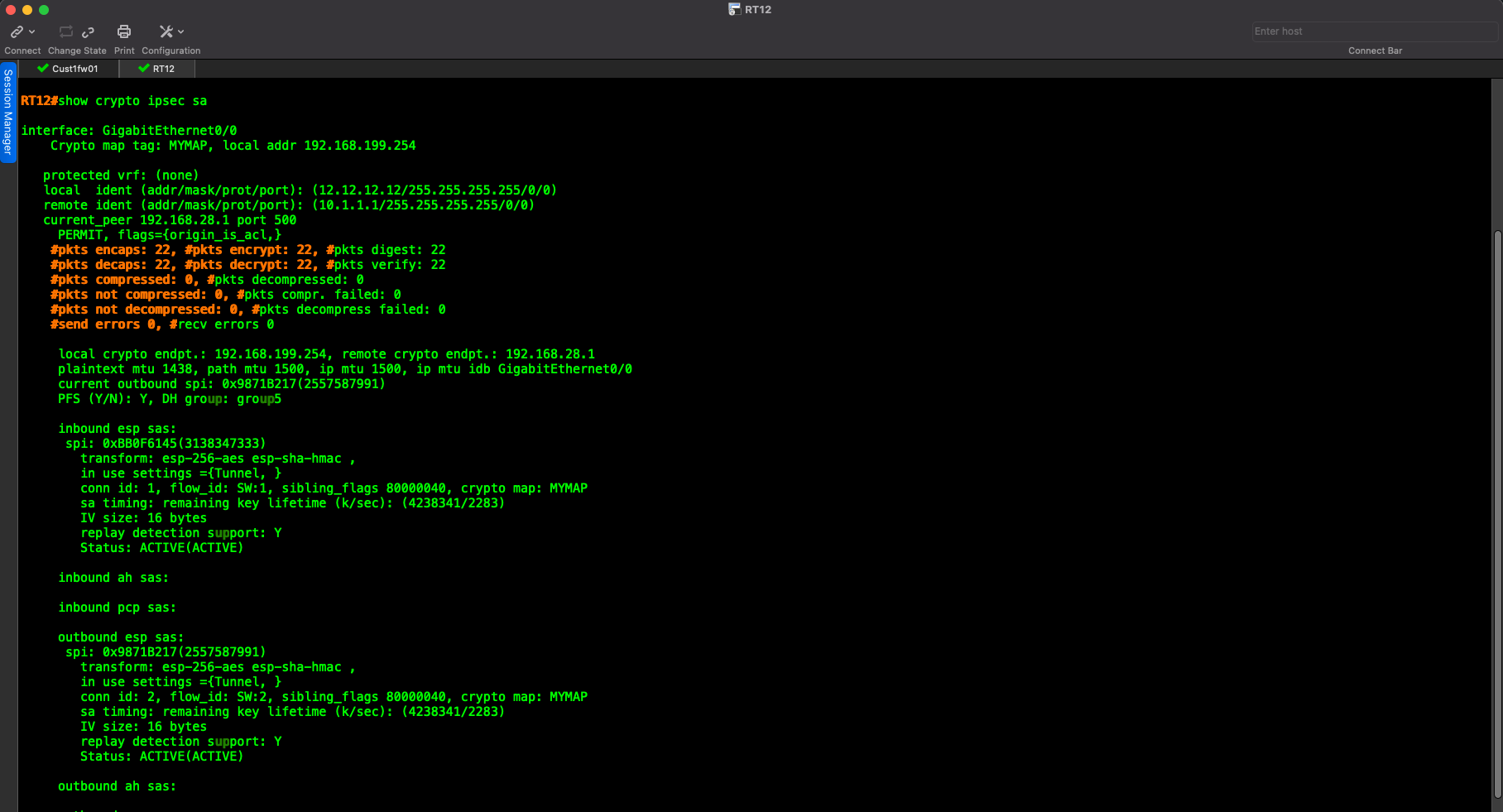 IPSec VPN between a Palo Alto Networks  Firewall and a Cisco Router