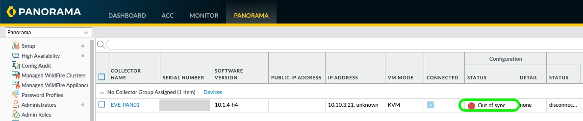 Virtual Panorama Log Collector Setup