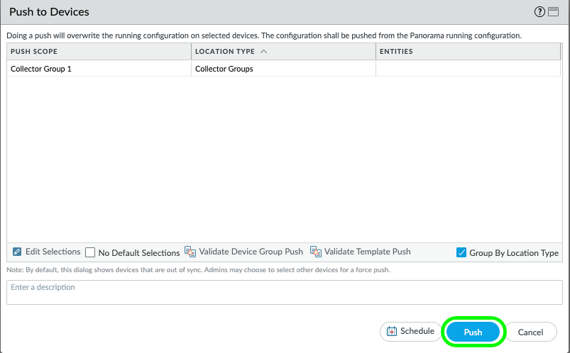 Virtual Panorama Log Collector Setup