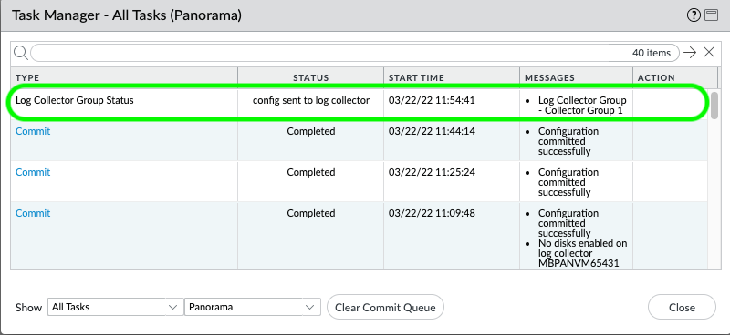 Virtual Panorama Log Collector Setup