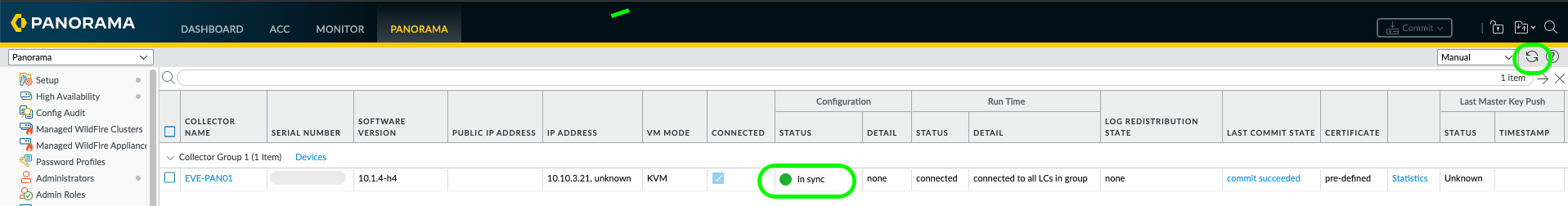 Virtual Panorama Log Collector Setup