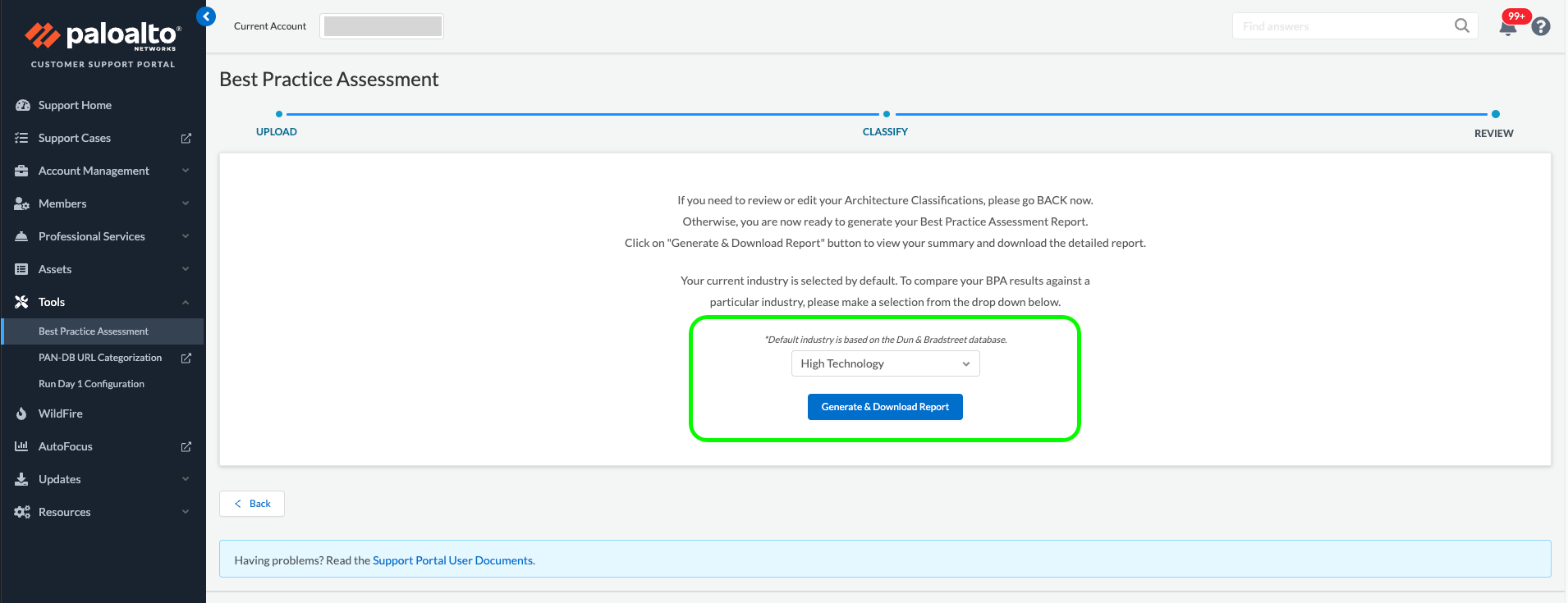 Panorama Best Practices Assessment.