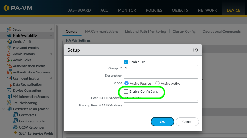 Migrate a HA Pair of PAN-OS firewalls into Panorama