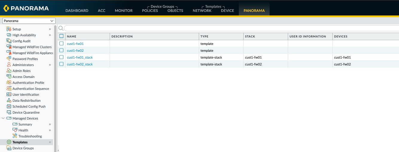 Migrate a HA Pair of PAN-OS firewalls into Panorama