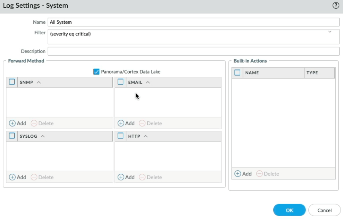 Panorama Templates and Template Stacks